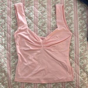 white fox Taking Off Top light pink